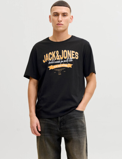 Jack & Jones Jjelogo Tee Ss O Neck 2 Col Ss26 Sn Black XS