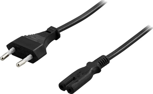Deltaco C7 Strømkabel 10m Svart Eurokontakt 250V 2.5A