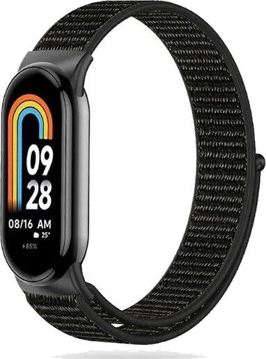 Tech-Protect Nylon Strap for Xiaomi Smart Band 8 / 8 NFC - Black