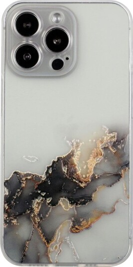 Trolsk Mobildeksel Marmor (iPhone 15 Pro Max) Svart