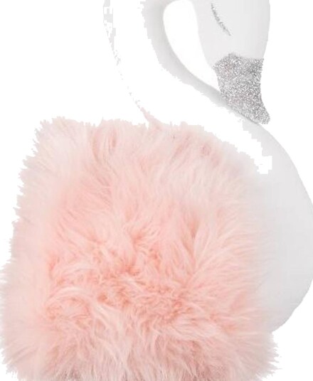 Hvit svane med rosa pels veggdekor fra Cotton & Sweets (Onesize) Hvit svane med rosa pels veggdekor fra Cotton & Sweets (Onesize)