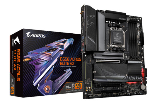 GIGABYTE B650 AORUS ELITE AX - AMD B650 - AMD AM5 socket - DDR5 RAM - ATX