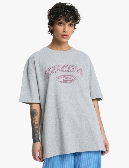 Quiksilver Boyfriend Ss - Grey - XS/S Quiksilver Boyfriend Ss - Grey - XS/S