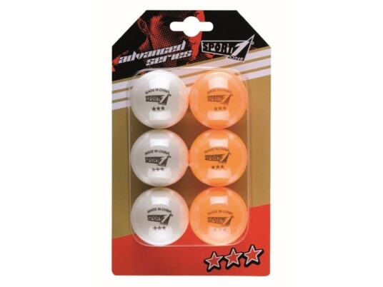 Sport1 Bordtennis bolde 40mm ''Advanced 3 star'' 6 stk.