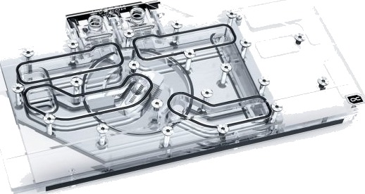 Alphacool 18659 bakplate sort/gjennomsiktig 18659 Alphacool 18659 bakplate sort/gjennomsiktig 18659