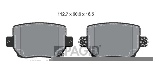 PAGID T2917N Bremseklosser