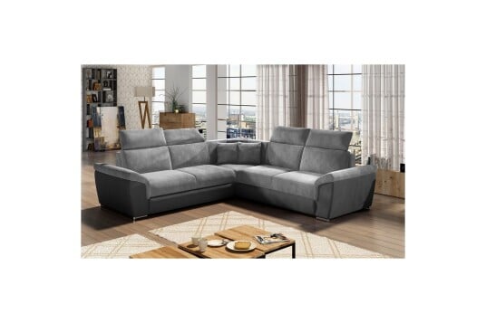 Hjørnesofa Eltap Federico 266x102x266 cMonolith 84 Monolith 97 Grå Universell