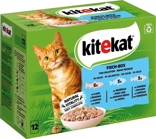 Kitekat Våtfôr Porsjonsposer Fisch Box In Gelee 48 X 85 G Kitekat Våtfôr Porsjonsposer Fisch Box In Gelee 48 X 85 G