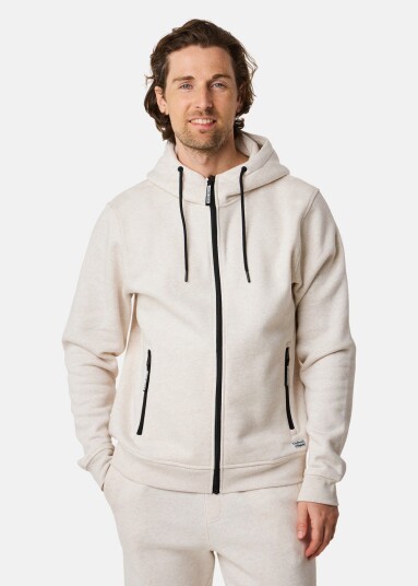 Denim Factory Atlanta Zip Hood Oatmeal Melange 2xl Hoodies