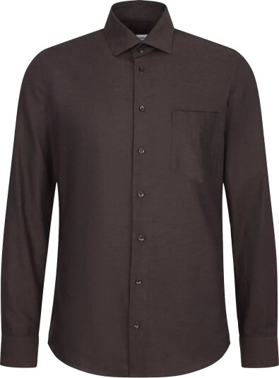 Seidensticker Business Shirt Regular DARK BROWN 44