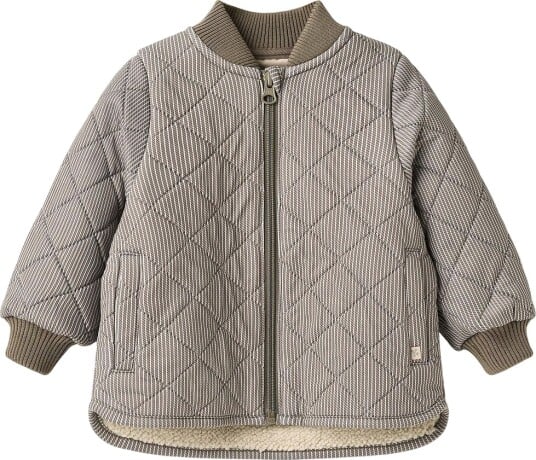 Wheat Termojakke Benni Brown Stripe Wheat 1 år (80) Termoklær Brun