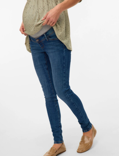 Mamalicious Mlvancouver Slim Dark Blue Jeans Blue 34 x 34