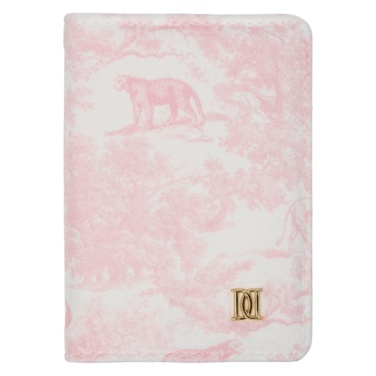 DARK Velvet Passport Cover Cotton Candy Savannah Pattern