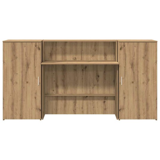 Resepsjonspult artisan eik 200x50x103,5 cm konstruert tre Resepsjonspult artisan eik 200x50x103,5 cm konstruert tre