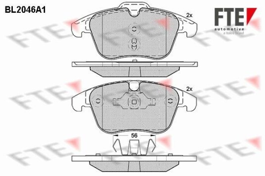 Bremseklosser FTE 9010632 Bremseklosser FTE 9010632