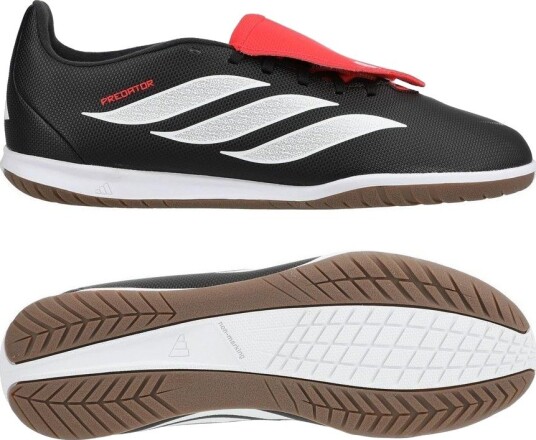 adidas Predator Club Fold over Tongue IN Immortal DNA Svart/Fottøy Hvit/Lucid Red Barn Innendørs (IC) størrelse 36 adidas Predator Club Fold over Tongue IN Immortal DNA Svart/Fottøy Hvit/Lucid Red Barn Innendørs (IC) størrelse 36