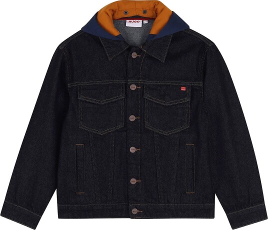 Hugo Kids Denim Jacket Navy 152
