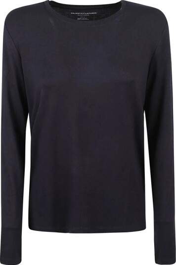 Majestic Filatures Dame Topper Blå M, Majestic Filatures Dame Topper Blå M,