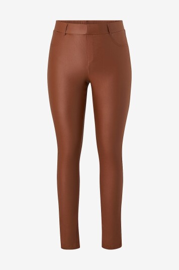 Sandgaard Bukser Dublin Coated Pants Brun Sandgaard Bukser Dublin Coated Pants Brun