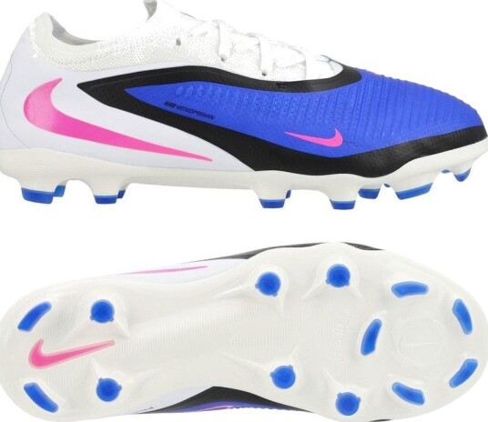 Nike Phantom 6 Pro Low Cut MG Attack Blå/Rosa/Hvit Barn Multi Ground (MG) størrelse 35½