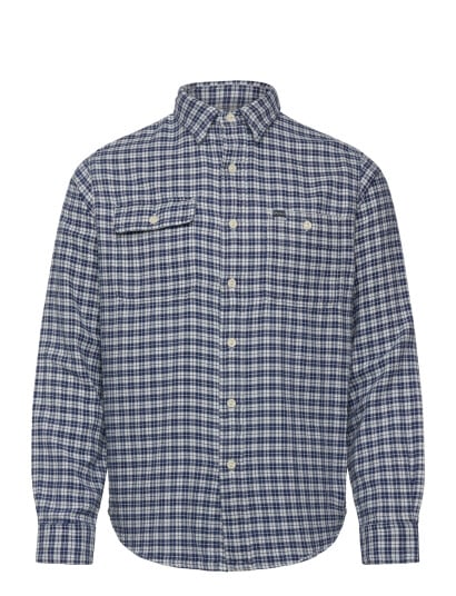 Polo Ralph Lauren Classic Fit Double Faced Oxford Shirt   Blue   S