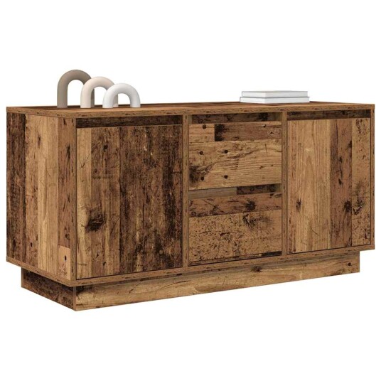 TV benk med LED lys gammelt tre 100x41x50 cm TV benk med LED lys gammelt tre 100x41x50 cm