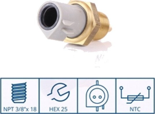Sensor, motortemperatur NISSENS 207012 Sensor, motortemperatur NISSENS 207012