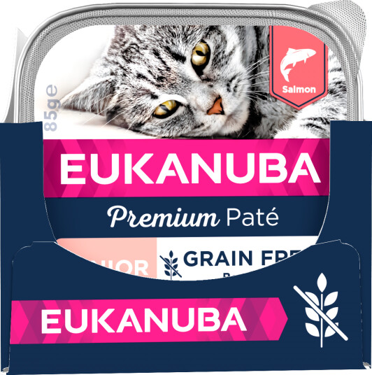Eukanuba Grain Free Senior Laksepate til Katt 12x85g - Helse og Pelspleie Eukanuba Grain Free Senior Laksepate til Katt 12x85g - Helse og Pelspleie