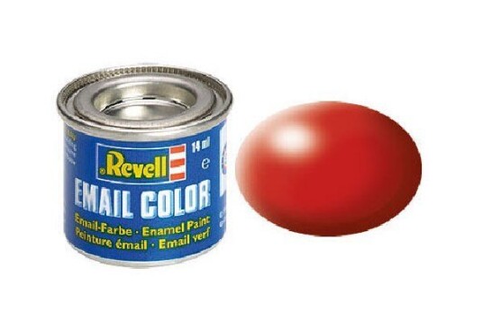 Revell Fiery Red, Silk Ral 3000 14 Ml-Tin, Rød, 1 Stykker
