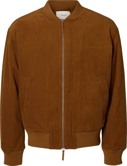 Selected Slmdaniel Padded Corderoy Jkt Brown S