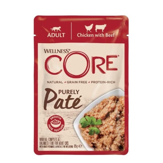 CORE Kylling & Storfe Våtfôr Paté for Voksne Katter 85 g