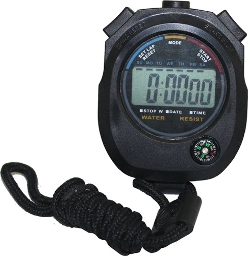 Timer/stoppeklokke med kompass
