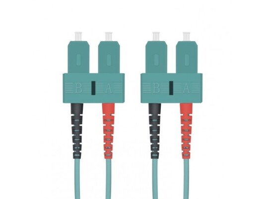 Helos Lwl - Patch-Kabel - Sc Multi-Mode (M) Bis Sc Multi-Mode (M) - 0.5 M - Glasfaser - 50/125 Mikrometer - Om3 - Aquamarin (255266)