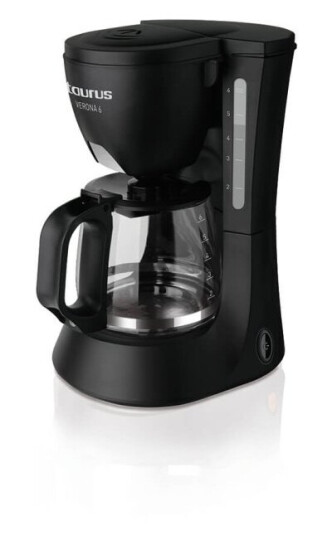 Taurus Kaffemaskin 6 Kopper Svart Taurus Kaffemaskin 6 Kopper Svart