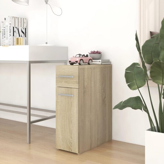 vidaXL Apotekskap sonoma eik 20x45,5x60 cm sponplater