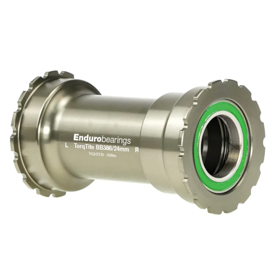 Enduro TorqTite BB386 Kranklager SS Ø46x86.5 24mm Rustfritt stål