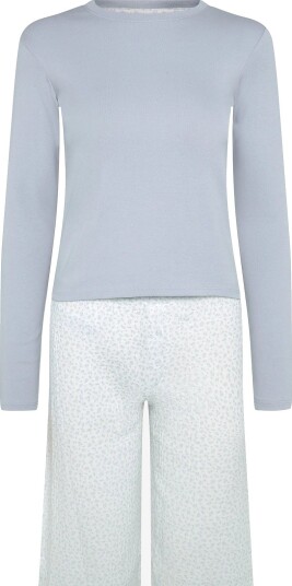 Mango Teen Floral-Print Pyjama Set TURQUOISE AQUA L