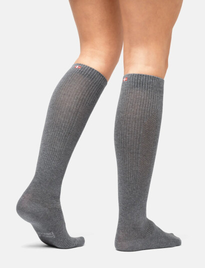 Danish Endurance Organic Compression Socks 1-Pack - Grey - 43-47 Danish Endurance Organic Compression Socks 1-Pack - Grey - 43-47