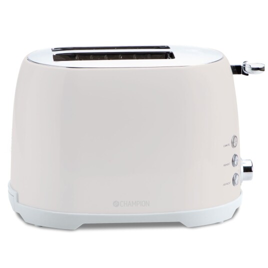 Champion Brødrister 2-skiver Creme White med Løftefunksjon og Opptiningsfunksjon 800W Champion Brødrister 2-skiver Creme White med Løftefunksjon og Opptiningsfunksjon 800W