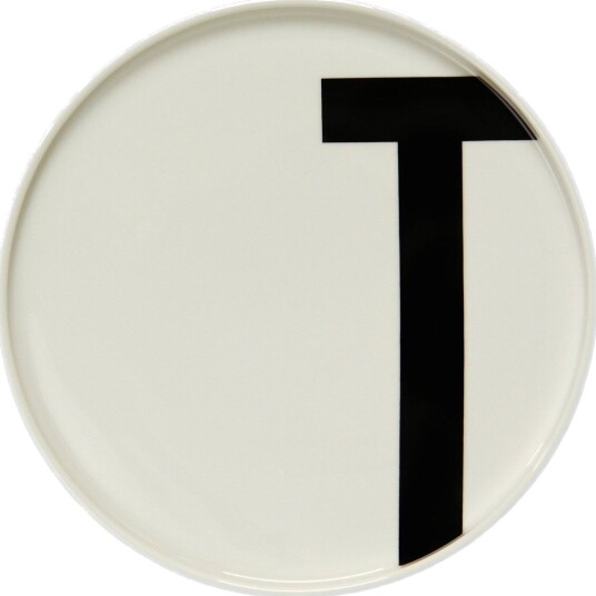 Design Letters tallerken T Design Letters tallerken T
