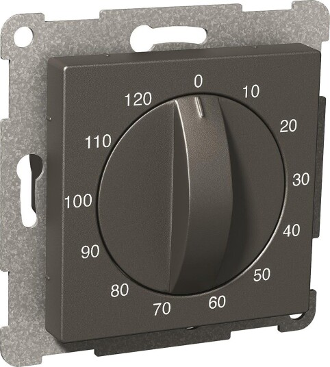 Schneider Electric Exxact Timer mekanisk, 0–120 mm Antrasitt, Strømbrytere & vegguttak
