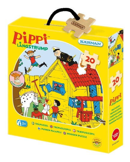 Pippi Langstrømpe Puslespill 20 Brikker