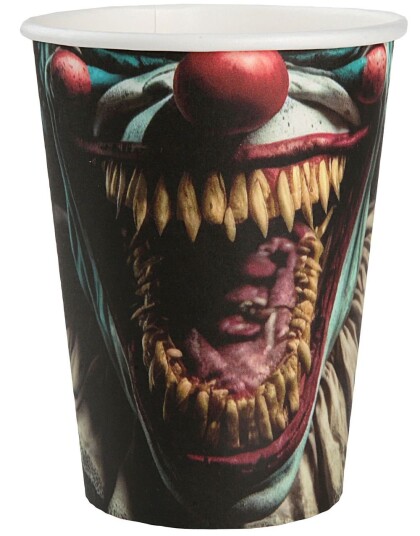 10 Stk Killer Clown Pappkrus 270 ml