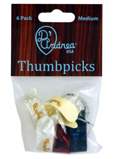 D'Andrea Tommelplekter 371 - Md Deluxecolors Plekter 6-Pakning