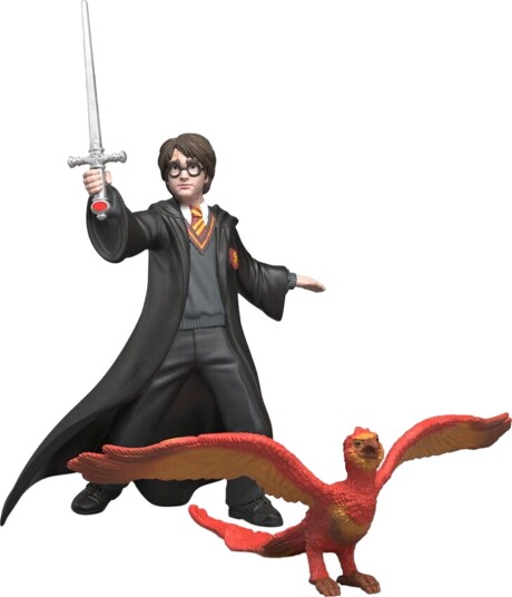 Schleich Harry Potter Harry & Fawkes Figur med Sverd - Onesize