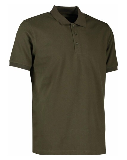 Id Polo Shirt Organic Oliven