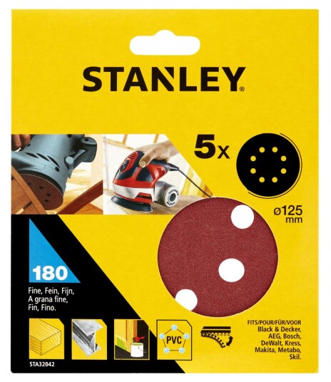 Stanley Sliperondell STA32042 Ø125 180k Til Eksentersliper