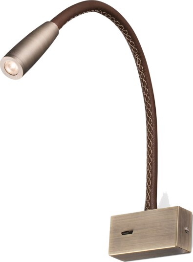 Vegglampe FARO BARCELONA Lead Brun / Rust Soverom Moderne 5 4 Brun / Rust