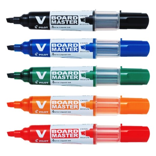 Pilot V-Board Master vinklet spiss Red