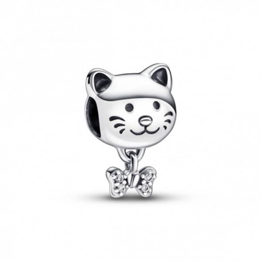 Pandora Perler For Kvinner Pandora Pet Cat & Bow